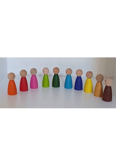 Waldorf Montessori Pegleri Nins Ve Halkaları 10'lu İnsancık + 1