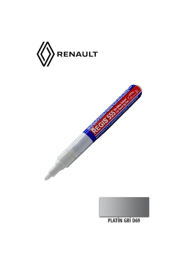 Oto Tam Örtücü Rötüş Kalemleri Renault D69 Gri Platin Çizik Giderici Oto R.k-11919