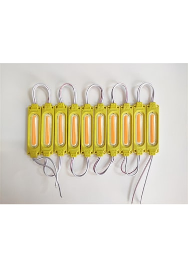 Replax Parmak Cob Led Sarı 24 Volt Su Geçirmez 10,lu 3m 0409977