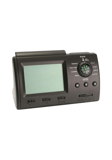 Bloomnest Lebıhmurah Bf282 Dijital Otomatik Ezan Saati, Namaz Vakti Ve Kıble Gösteren Müslüman Saati Siyah