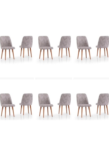 Yonga Concept Karegold Sandalye 6 Adet Açık Gri