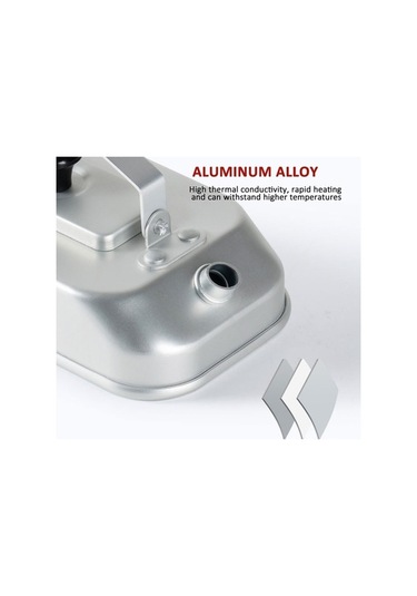 Prestigegoods Alüminyum Hafif Su Isıtıcısı Açık Hava Yürüyüş Kamp Kaynar Su Tencere Saplı 200ml 15,6x8,7x5,8cm Çok Renkli