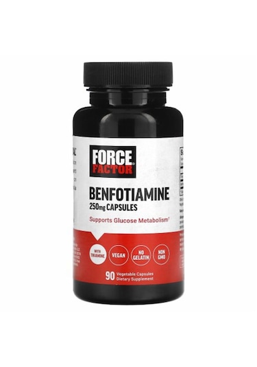 Force Factor Tiamin Benfotiamine 250 Mg 90 Vegetable Capsules