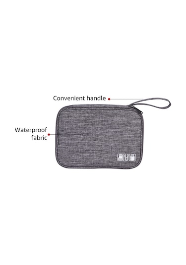Yifomall Siyah Taşınabilir Usb Ve Kulaklık Saklama Çantası - Ev Ve Günlük Kullanım İçin Dayanıklı Materyalden Koruyucu Organizer