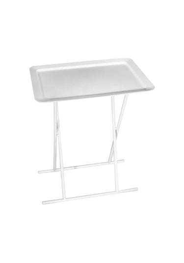 Adore Mobilya Handy Mate Katlanabilir Tepsili Sehpa Beyaz