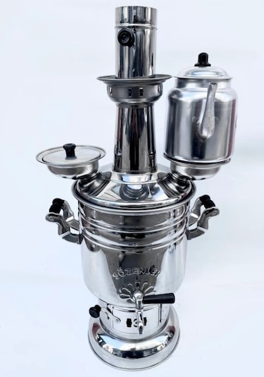 Sözenler MASS 6 L Demlikli Kömürlü Semaver