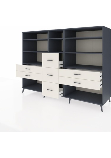 Kronos Dolap 8 Raflı 7 Çekmeceli 220x59x163 Antrasit-antrasit/ay Antrasit-antrasit/aytaşı Kronos Dolap 8 Raflı 7 Çekmeceli 220x59x163 Antrasit-antrasit/ay Antrasit-antrasit/aytaşı