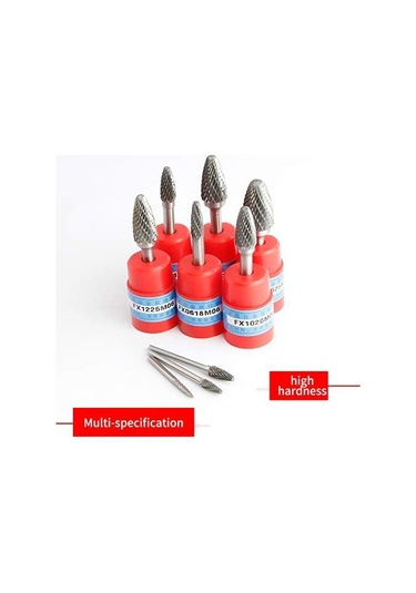 Karbür Metal Ahşap İşleme Ahşap Oyma Taşlama Kafası Çift Yuva Tungsten Çelik Ftype Kavisli Yuvarlak Kafa Döner Sıkıcı Kesici Fx1625m06