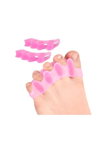 2 Adet 1 Çift Silikon Ayak Ayırıcı Bunion Düzeltici Çekiç Ayak Düzeltici Yumuşak Silikon Malzeme İçin Ayak Ayırma Ayak Bakımı Aracı Koyu Haki