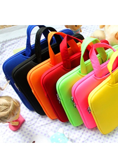 Xindoker 14" Dizüstü Bilgisayar Çantası - Hafif, Fermuarlı Ve Taşınabilir Kılıf, Yan Cepleriyle Pratik Kırmızı