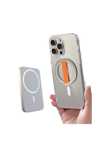 Magsafe Battery Pack Powerbank Kablosuz Şarj 5.000 Mah Çok Renkli