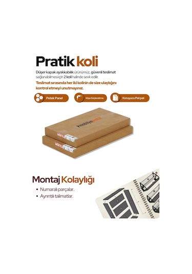 Düşer Kapak Ayakkabılık Kayar Raflı Ayakkabılık 3 Bölmeli Beyaz