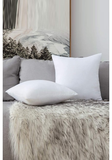 Varol 4 Adet Kırlent %100 Pamuk Kılıflı Silikon Dolgulu