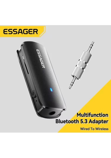 Bt09 Bluetooth 5.3 Araç Kiti Çok Fonsiyonlu 3.5mm Ses Aux Jack