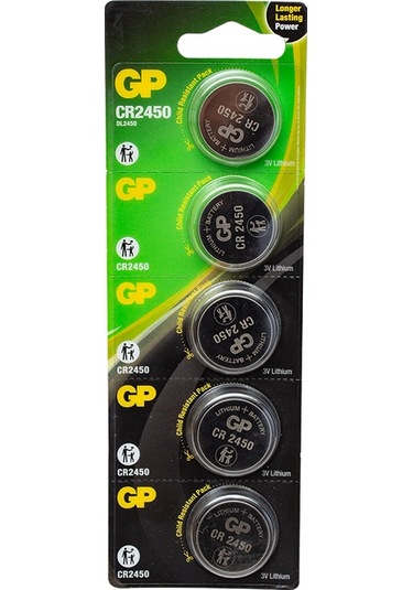 AYT Ticaret HT-101 GP CR2450 3V LİTYUM PİL 5Lİ PAKET