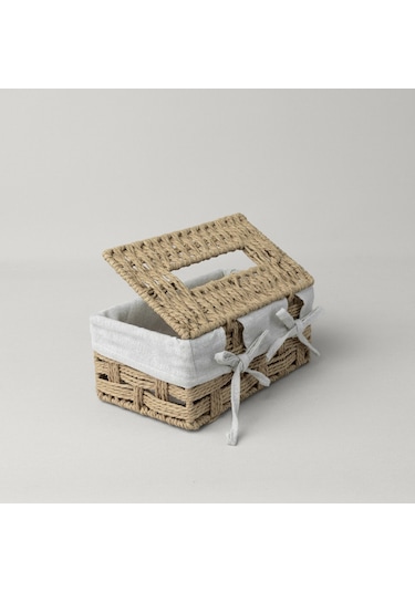 Linens Tidy Pecete Kutusu 25x14,5x10,7 Cm Naturel Naturel