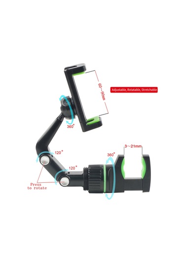 Hallow-gitar Kafası İçin Telefon Tutacağı Mikrofon Standı I8612b-gr