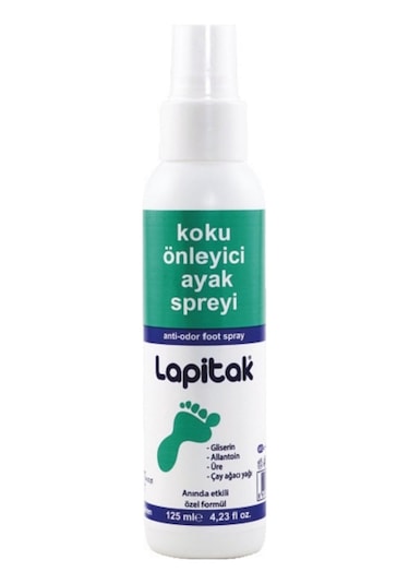 Lapitak Ayak Kokusu Önleyici Krem 60 ML + Koku Önleyici Ayak Spreyi 125 ML