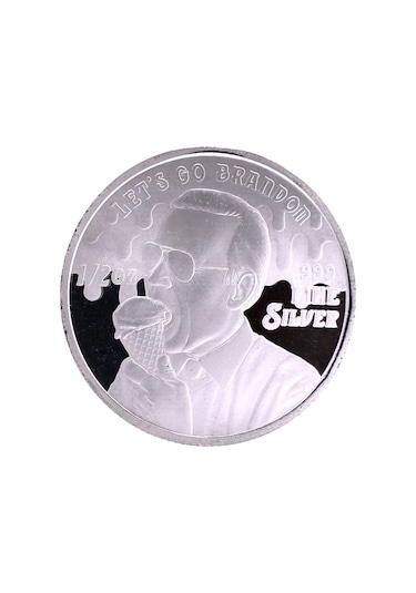 AgaKulche FJB Lets Go Brandon Gümüş Sikke Coin
