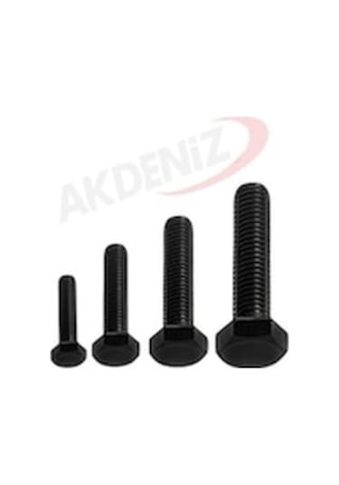 Akdeniz Dın933 M6 60 Mm Siyah Cıvata 20 Adet