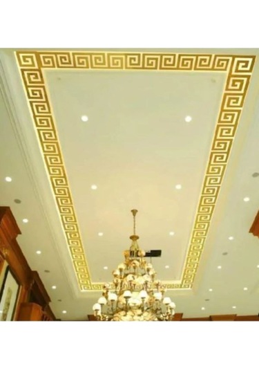 Labirent Bordür 60 Adet 7x7 Plexi Dekoratif Ayna Altın Antre Bord Altın