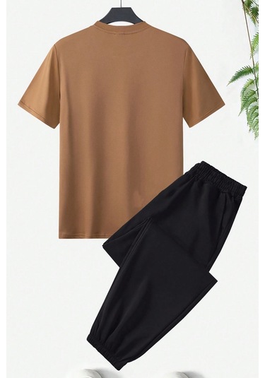 Unisex Van Gogh Baskılı Eşofman Takımı Siyah