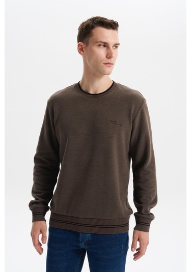 Arma Erkek Regular Fit Örme Selanik Sweatshirt %65 Pamuk %35 Polyester, Karbon Fırçalı, Basic Bisiklet Yaka K30124698702 Kahverengi Arma Erkek Regular Fit Örme Selanik Sweatshirt %65 Pamuk %35 Polyester, Karbon Fırçalı, Basic Bisiklet Yaka K30124698702 Kahverengi