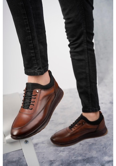 Muggo Fire Garantili Erkek Günlük Klasik Hakiki Deri Casual Rahat Ortopedik Ayakkabı Taba Muggo Fire Garantili Erkek Günlük Klasik Hakiki Deri Casual Rahat Ortopedik Ayakkabı Taba