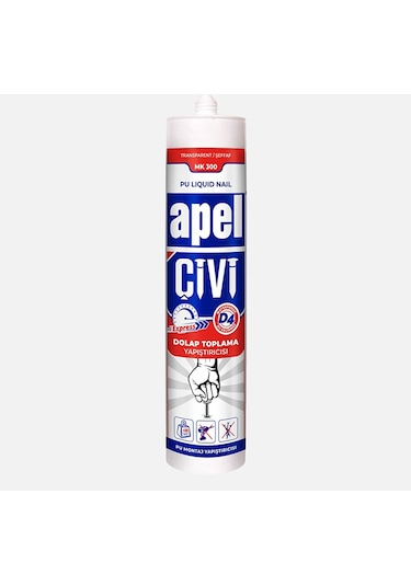 Apel Mk300 Silikon Sıvı Çivi Hızlı Yapıştırıcı 3 Adet