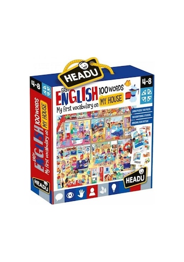 Headu Easy Englısh 100 Words My House 4-8 Yaş