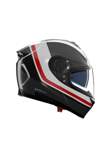 Nolan N80.8 İncline 353 Kapalı Kask Siyah Beyaz Kırmızı