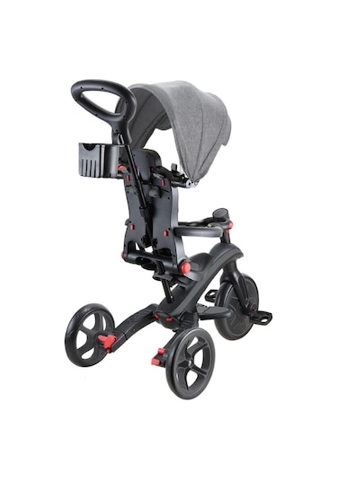 Globber Explorer 4in1 Katlanabilir Bisiklet - Siyah/gri