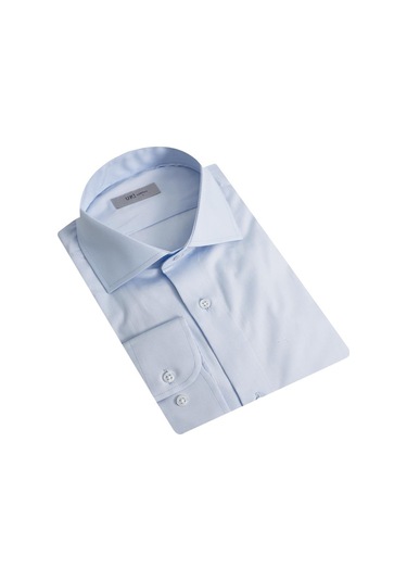Uki Buz Mavi Comfort Fit Uzun Kol Gömlek Buz Mavi