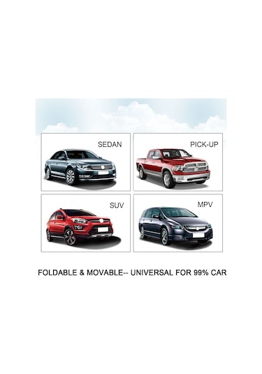 Monyee Oto Cam Güneşlik - Magnetik Şeffaf, Hızlı Kurulum, Uv Engelleyici, Siyah Ayı Tavşan Desenli, Önden Sürücü İçin Yayılımlı