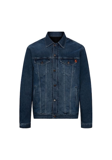 Tech90 Korumalı Motosiklet Kevlar Denim Ceket Lacivert