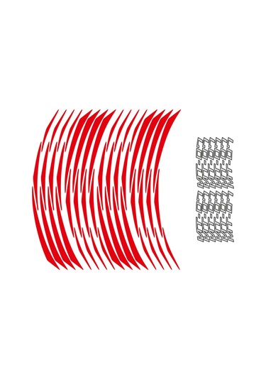 Yamaha Mt07 Reflektör Kırmızı Jant Şeridi