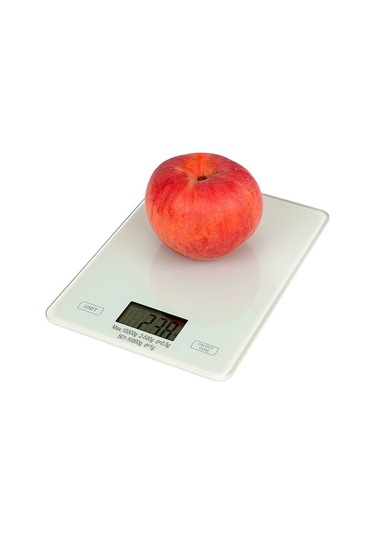 Beyaz Evcil Dijital Mutfak Terazi, Hassas Sensörlü Cam Platform, Usb Şarjlı, Çok Birim Dönüştürücü, Aşırı Yük Bildirimi Çok Renkli Çok Renkli