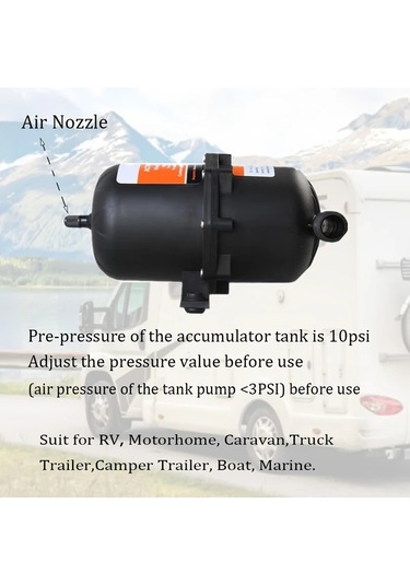 Motion003 1 Bilgisayar Rv Su Pompası Toplama Tankı Motorhome Karavan Seyahat Deniz İçin Önceden Şarjlı Abs Basınç Tankı Pil Olmadan İç Fonksiyonlu Pompa Aksesuarı