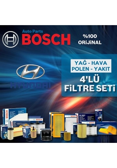 Hyundai I30 1.6 Crdi Bosch  Filtre Bakım Seti 2008-2011 (495584437)