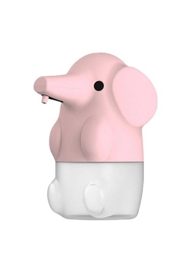 Sevimli Fil El Sabunu Dispenseri Fotoselli Bulaşık Sabunu Dispenseri Şarj Pink Pembe
