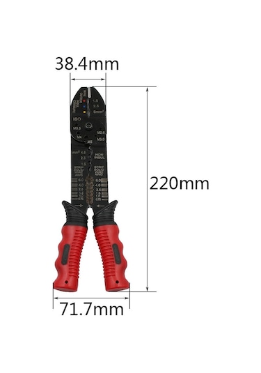 Sones Çok İşlevli Yay Terminali Sıkma Pensesi Elektrikçi Onarım Aletleri