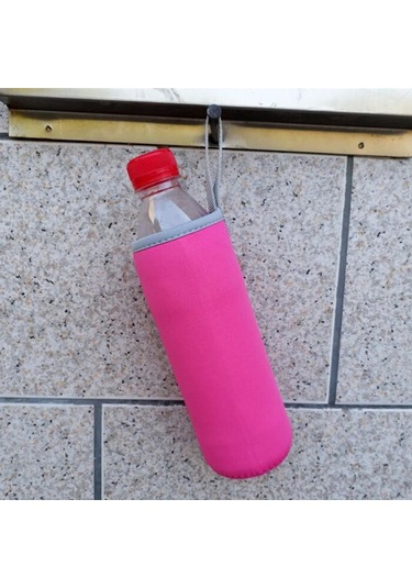Dolıty 550ml Su Şişesi Tutucu Kılıfı Neopren Pembe Pembe