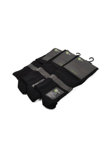 Siyah Unisex Çorap 24k006 3'lü Uzun Çorap Siyah