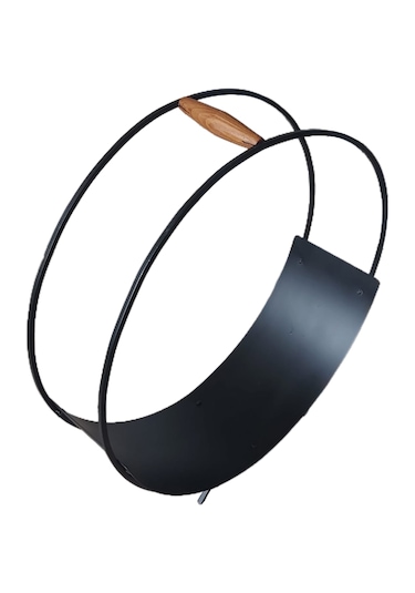 Blueflame Metal Ahşap Kulplu Dekoratif Şömine Odunluk