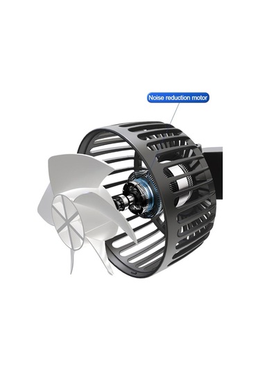 Seametal 3 Vitesli Araba Koltuğu Arka Soğutma Fanı Usb Şarj Çift Kafa Fan 360 Derece Rotasyon Boyun Soğutucu Yaz Araba Aksesuarları