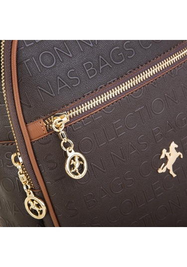 Nas Bag Kadın Sırt Çantası Kahve Taba Gofraj Kahve Taba