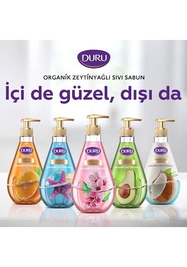 Duru Organik Zeytinyağlı Zeytin Çiçeği Sıvı Sabun 2 x 1500 ML + 500 ML