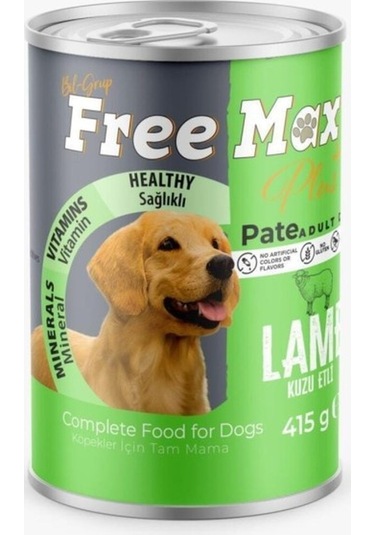 Free Max Kuzulu Köpek Konservesi Pate 415 Gr
