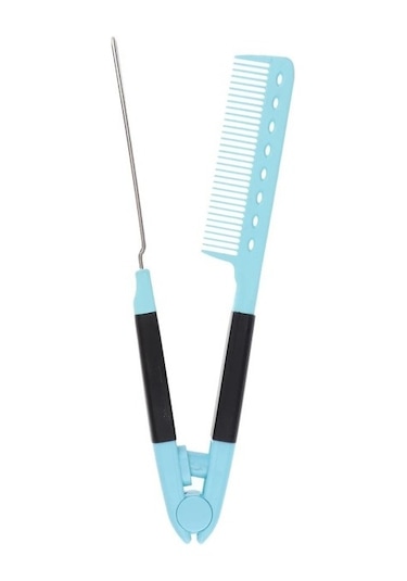 Venturemart Tipi Saç Düzleştirici Tarak Çok Fonksiyonlu Saç Fırçası Berber Kuaför Saç Düz Anti-statik F