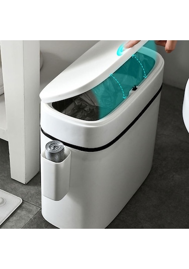 Qianfan Her Oda İçin Verimli Ve Dayanıklı Çöp Kovası - Çöp Beyaz